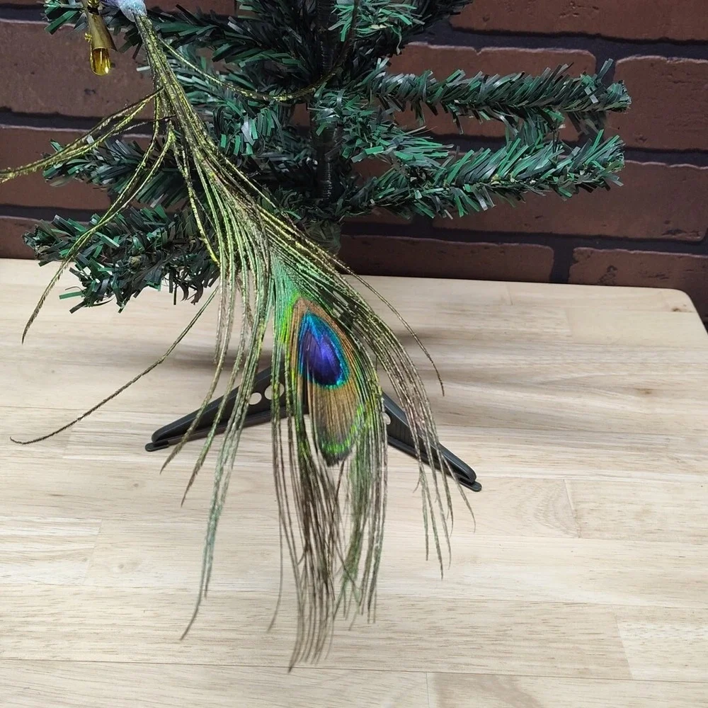 Peacock Clip On Tree Ornament